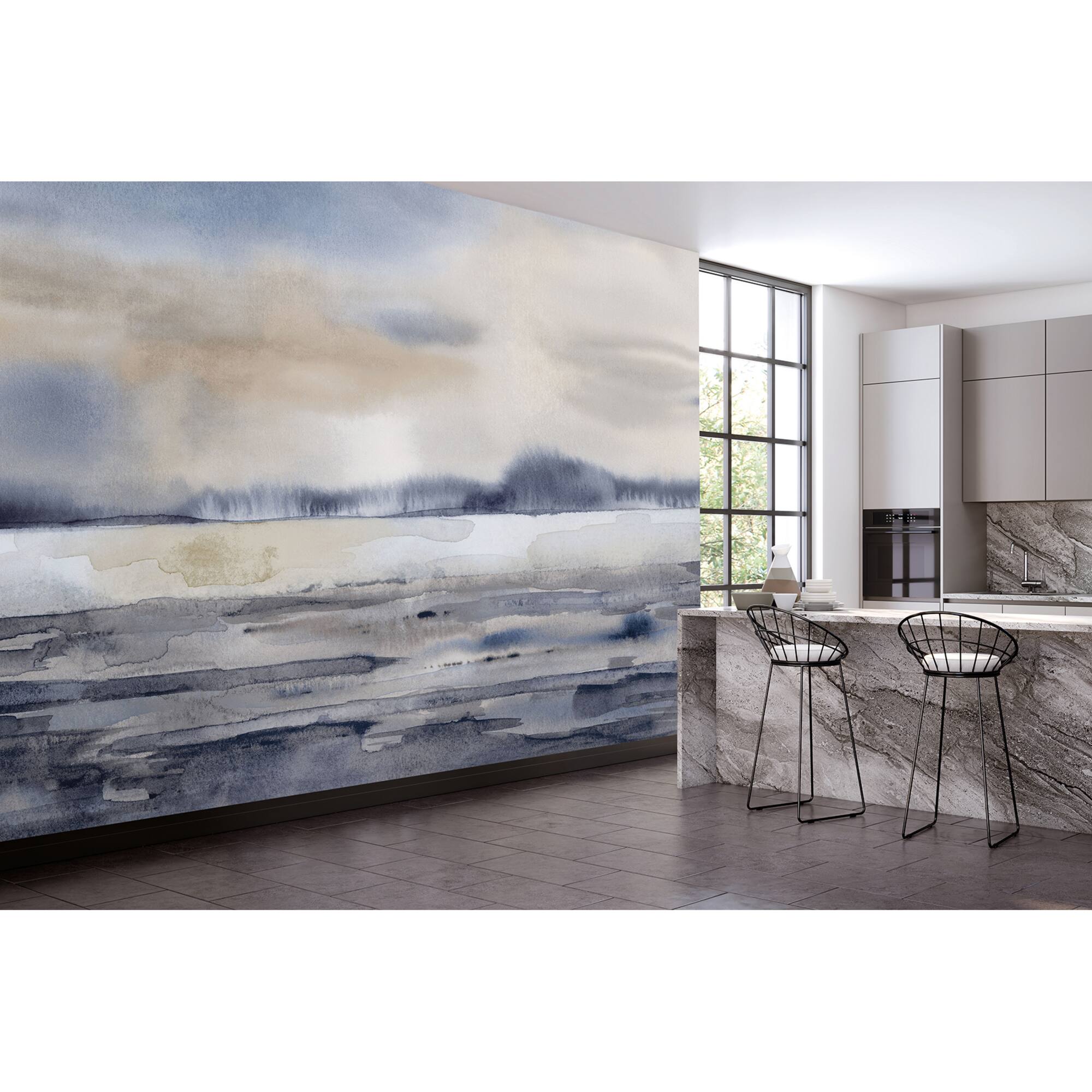 Ohpopsi Winter Sunset Wall Mural